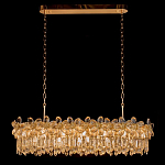 Люстра с декоративными элементами в виде крупных хрустальных цветов Palace Gardens варинант исполнения - 1 | Loft Concept в Омске