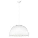 Подвесной светильник в форме купола белого цвета с ажурной бахромой Tactile Line варинант исполнения - 7 | Loft Concept в Омске