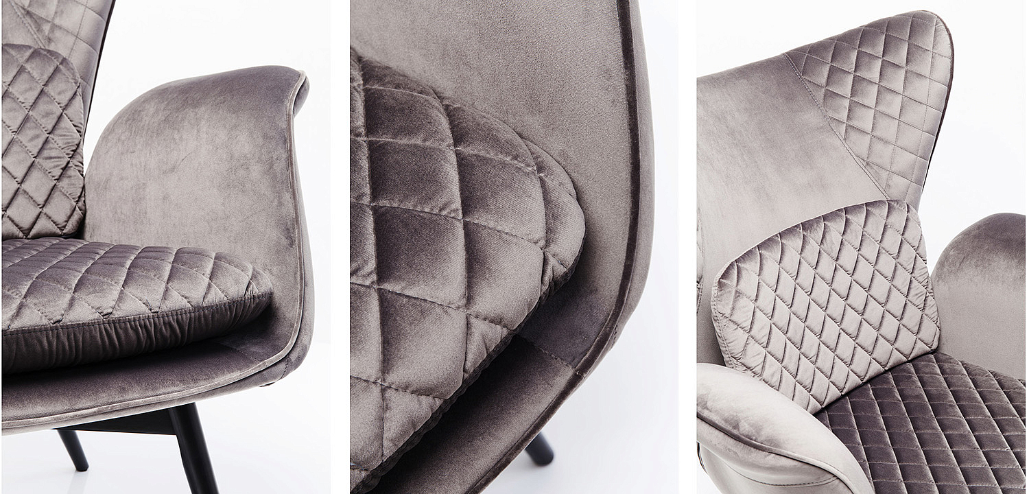 Кресло Gray Velvet Throne Кресло Gray Velvet Throne - Loft-Concept в Омске