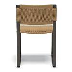 Дизайнерский стул с каркасом из металла с плетеными сиденьем и спинкой GREEN POINT Chair варинант исполнения - 4 | Loft Concept в Омске