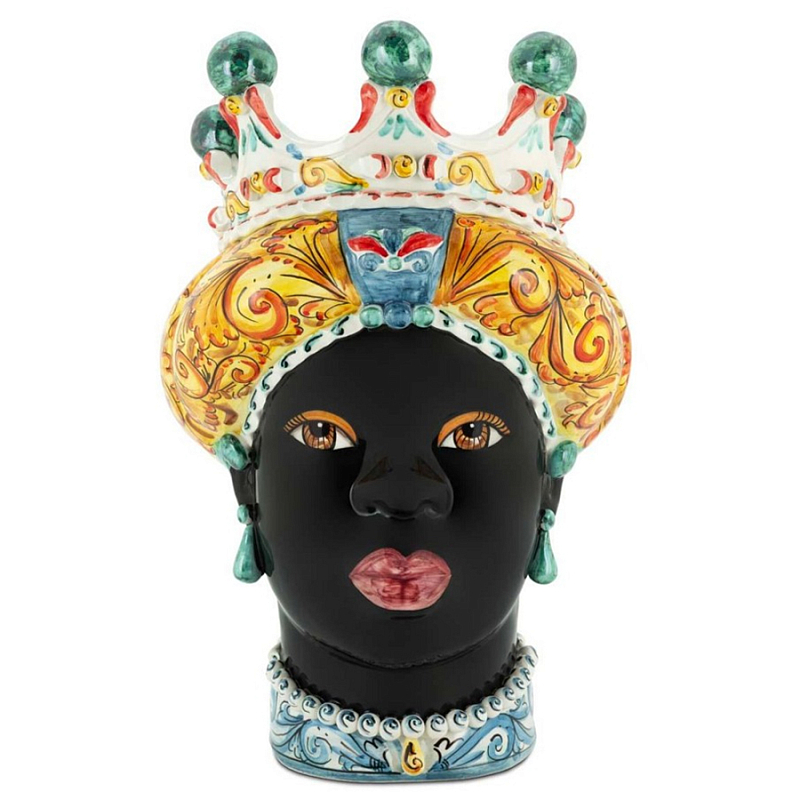 Ваза Vase Moro Lady Ornate Mix Черный Мульти Ваза Vase Moro Lady Ornate Mix Черный Мульти в Омске | Loft Concept