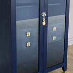 Дизайнерский шкаф витрина Elsa Dreams Blue с 4-мя ящиками варинант исполнения - 3 | Loft Concept в Омске