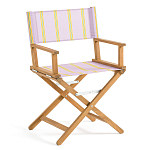 Кресло режиссерское из акации и ткани Geneva варинант исполнения - 5 | Loft Concept в Омске