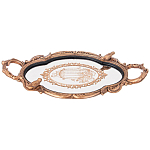 Поднос декоративный с фигурками птиц Mirror Surface Bronze варинант исполнения - 1 | Loft Concept в Омске