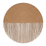 Бра круглое натуральная пробка с бахромой Natural Cork варинант исполнения - 1 | Loft Concept в Омске