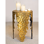 Столик дизайнерский Copper streaks варинант исполнения - 9 | Loft Concept в Омске