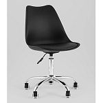 Офисный стул на металлическом основании EGGERY Black пластик варинант исполнения - 1 | Loft Concept в Омске