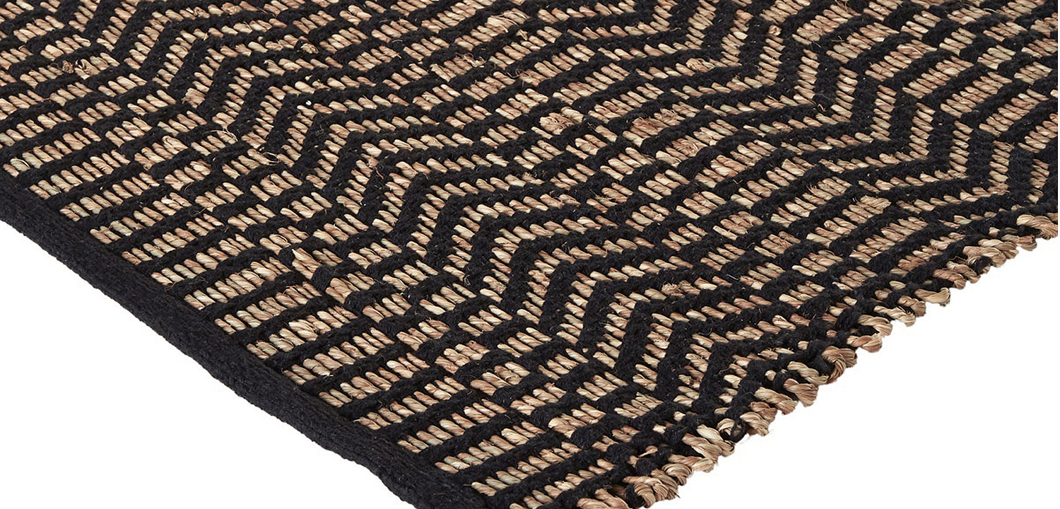 Ковер Zig Zag Carpet black Ковер Zig Zag Carpet black - Loft-Concept в Омске