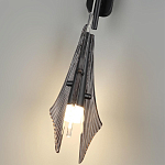 Бра черного цвета с плафоном из рельефного стекла Glass Pod варинант исполнения - 9 | Loft Concept в Омске