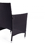 Обеденный комплект из искуственного ротанга Vintara черный варинант исполнения - 3 | Loft Concept в Омске