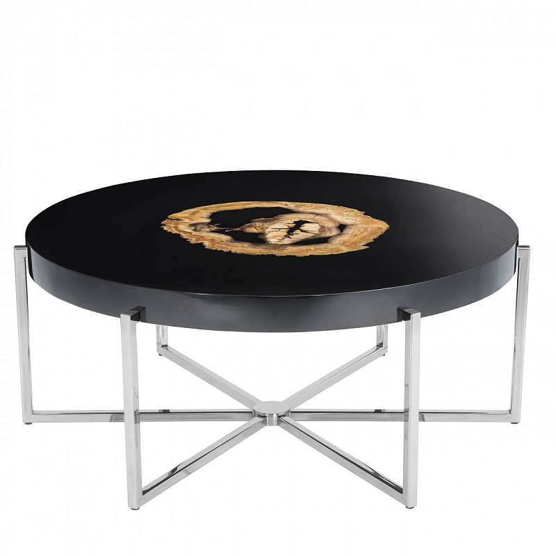 Журнальный стол Eichholtz Coffee Table Pompidou Черный Никель Журнальный стол Eichholtz Coffee Table Pompidou Черный Никель в Омске | Loft Concept