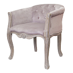 Кресло низкое в стиле прованс Розовый Велюр Louis French Armchair  варинант исполнения - 3 | Loft Concept в Омске