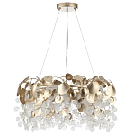 Люстра с декоративными подвесками из прозрачного стекла в форме монеток FAIRYTREE Light варинант исполнения - 6 | Loft Concept в Омске
