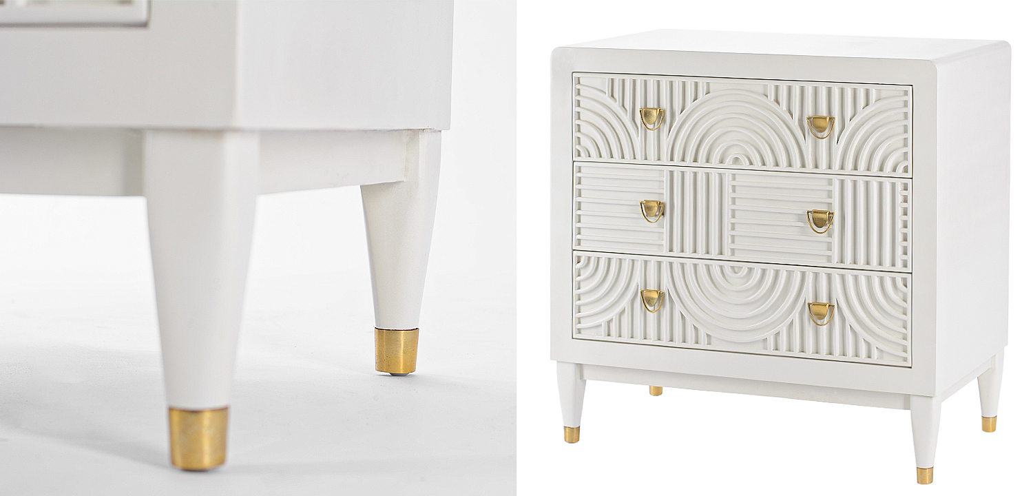 Комод с 3-мя ящиками Seymour Chest Of Drawers white Белый Комод с 3-мя ящиками Seymour Chest Of Drawers white Белый - Loft-Concept в Омске