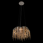 Люстра подвесная круглая с изогнутыми металлическими дугами и ниспадающими цепочками 65 см Atlantis Chain варинант исполнения - 13 | Loft Concept в Омске