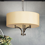 Люстра подвесная с цилиндрическим абажуром кремового цвета Natural Concepts варинант исполнения - 3 | Loft Concept в Омске