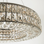 Круглая люстра с хрустальным декором Langlais Crystal Chrome Chandelier варинант исполнения - 2 | Loft Concept в Омске