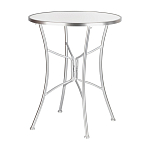 Столик приставной с круглой столешницей на серебристом основании Scenical Table варинант исполнения - 1 | Loft Concept в Омске