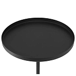 Кофейный столик с круглой чёрной столешницей и мраморным основанием Exquisite Practicality варинант исполнения - 2 | Loft Concept в Омске