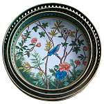 Комплект из 3-х подносов из металла в стиле Шинуазри Chinoiserie Flower варинант исполнения - 1 | Loft Concept в Омске