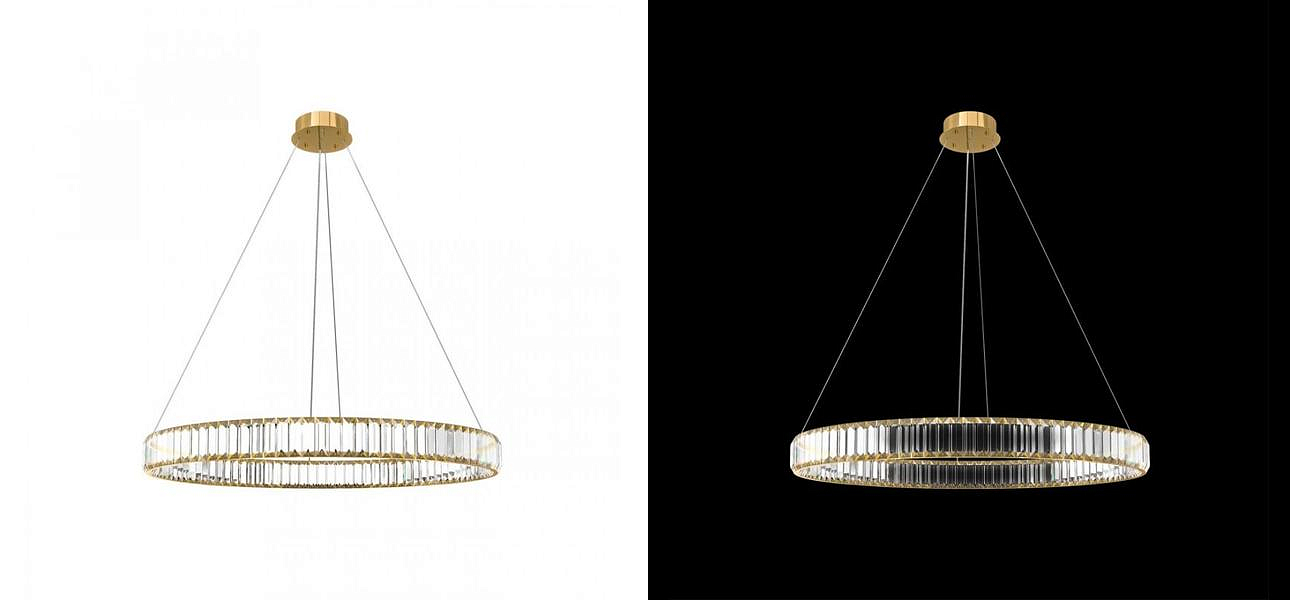 Люстра Crystal Ring Gold диаметр 80 Люстра Crystal Ring Gold диаметр 80 - Loft-Concept в Омске
