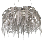 Люстра подвесная круглая с изогнутыми металлическими дугами и ниспадающими цепочками 65 см Atlantis Chain варинант исполнения - 16 | Loft Concept в Омске