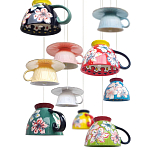 Подвесные светильники в виде чаши с цветочным орнаментом Flower Reversal варинант исполнения - 2 | Loft Concept в Омске