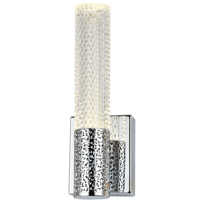 Бра Dew Drops Tube Chrome Wall Lamp Хром Прозрачный Бра Dew Drops Tube Chrome Wall Lamp Хром Прозрачный в Омске | Loft Concept