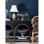 Чаша стеклянная с фигурками разноцветных попугаев на ободке 41 Eden Garden варинант исполнения - 3 | Loft Concept в Омске