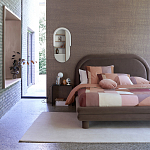 Зеркало овальное Curved Furniture бежевое варинант исполнения - 4 | Loft Concept в Омске