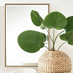 Зеркало прямоугольное в фактурной золотой раме Reflective Fabric варинант исполнения - 5 | Loft Concept в Омске