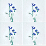 Плитка с узором Васильки варинант исполнения - 1 | Loft Concept в Омске