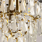 Люстра многоярусная с овальными прозрачными подвесками 36 см Harmonica варинант исполнения - 9 | Loft Concept в Омске