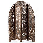 Ширма с  орнаментом ручная резьба Indian Antique Furniture варинант исполнения - 1 | Loft Concept в Омске