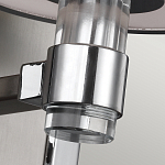 Бра цвета хром с белым цилиндрическим стеклянным плафоном Feiss варинант исполнения - 4 | Loft Concept в Омске