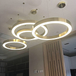 Люстра Light Ring Horizontal Латунь варинант исполнения - 2 | Loft Concept в Омске