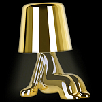 Настольная лампа фигурная цвета золото с гладким абажуром Высота 16 см Sophia варинант исполнения - 3 | Loft Concept в Омске