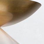 Подвесной светильник латунного цвета с конусовидным белым плафоном Quintiesse варинант исполнения - 12 | Loft Concept в Омске