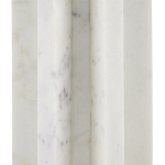 Настольная лампа мраморная с тканевым цилиндрическим абажуром Sharpened варинант исполнения - 1 | Loft Concept в Омске