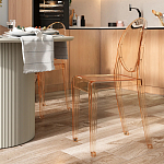 Прозрачный стул с янтарным оттенком LOUIS GHOST CHAIR варинант исполнения - 8 | Loft Concept в Омске