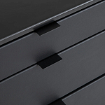 Комод из металла и кожи Guarin Chest of Drawers варинант исполнения - 5 | Loft Concept в Омске