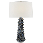 Настольная лампа с корпусом из цветков колокольчика Cascade of Blue Flowers варинант исполнения - 2 | Loft Concept в Омске