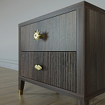 Тумба прикроватная с двумя ящиками Elsa Dreams Walnut варинант исполнения - 3 | Loft Concept в Омске