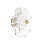Бра в форме прозрачного стеклянного цветка с рельефной текстурой Textured Glass варинант исполнения - 1 | Loft Concept в Омске