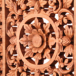 Панно из дерева квадратное Panel With Trees варинант исполнения - 2 | Loft Concept в Омске