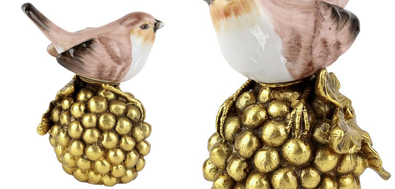 Статуэтка Birdie Golden Grapes Статуэтка Birdie Golden Grapes - Loft-Concept в Омске