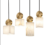 Подвесной светильник светодиодный с квадратным плафоном Stone Helios варинант исполнения - 3 | Loft Concept в Омске