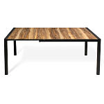 Стол обеденный раздвижной с прямоугольной столешницей на четырех черных ножках Blair варинант исполнения - 3 | Loft Concept в Омске