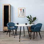 Шкаф-витрина в стиле лофт с чёрной стеклянной дверью Urban Style Space варинант исполнения - 6 | Loft Concept в Омске