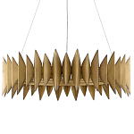 Люстра круглая с фактурным абажуром Graduated Heights варинант исполнения - 2 | Loft Concept в Омске